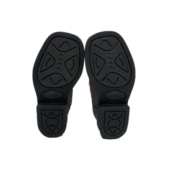 Pink and Brown Western Boots - Picture 4 of 10